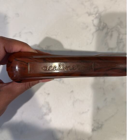 Vintage Ace Liner Stapler 502 Desk Wood Grain Brown Bakelite Retro Mid Century - Picture 8 of 10